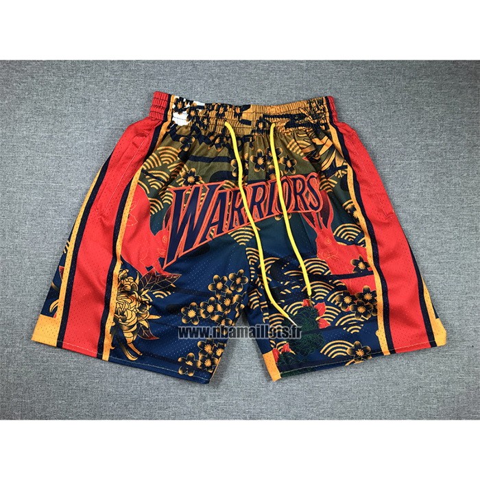 Short Golden State Warriors Lunar New Year Mitchell & Ness Just Don Orange